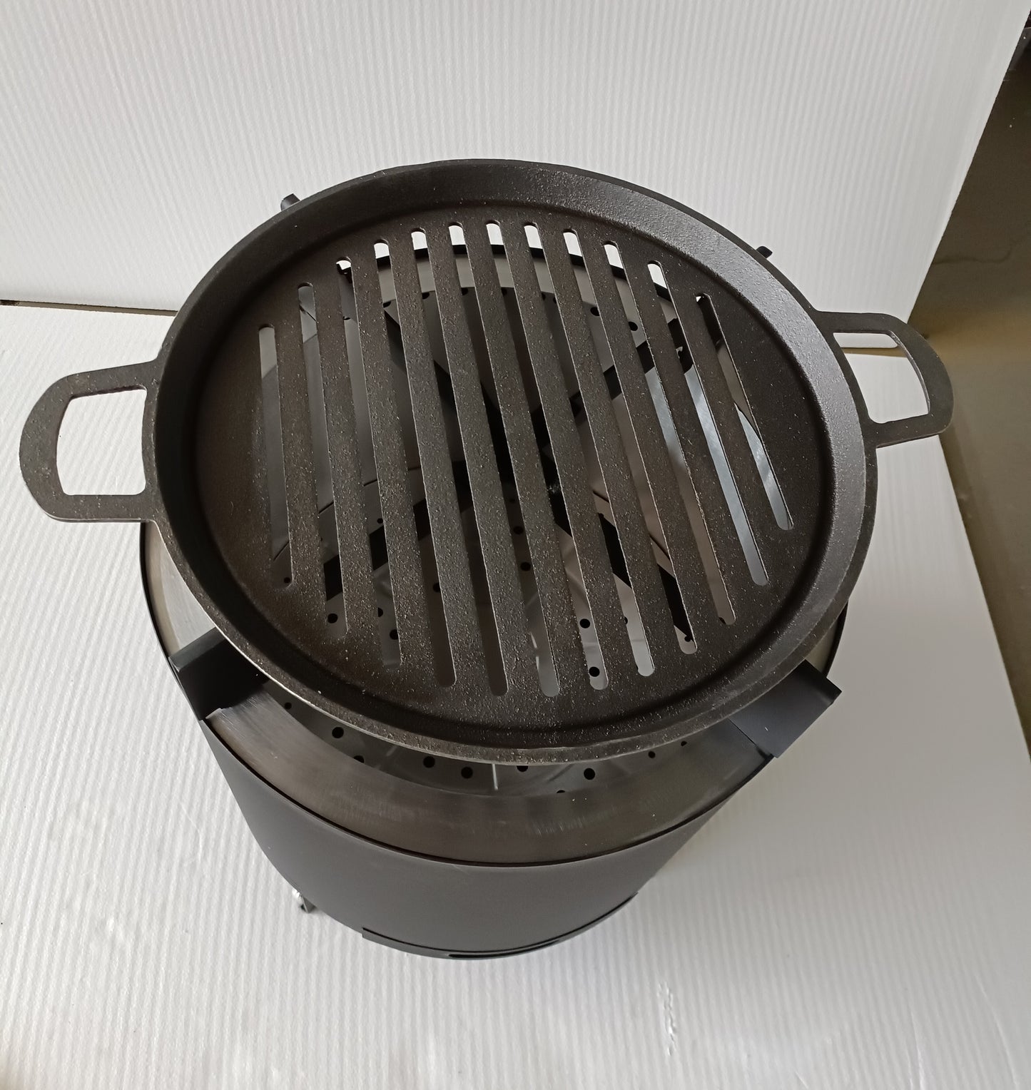 Cesta de fuego y barbacoa Chimenea sin humo | Fuego Lujo Blackline 49Ø