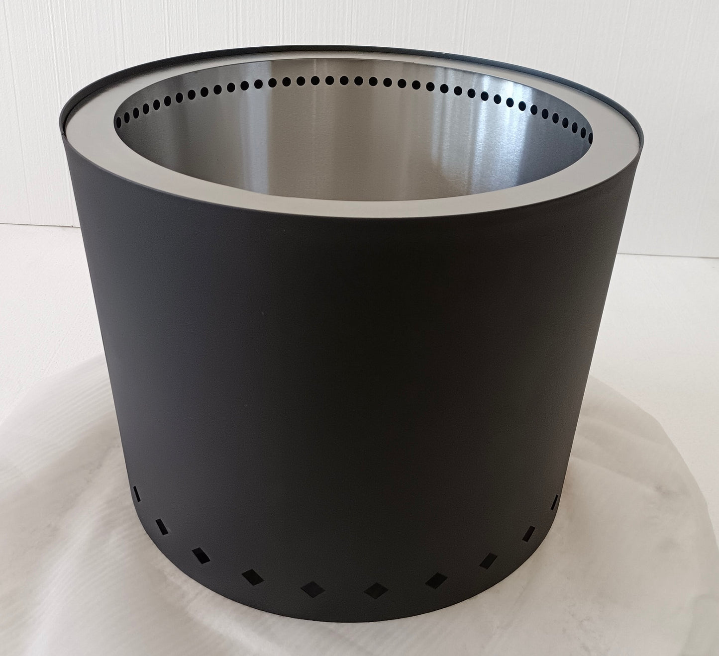Cesta de fuego y barbacoa Chimenea sin humo | Fuego Lujo Blackline 49Ø