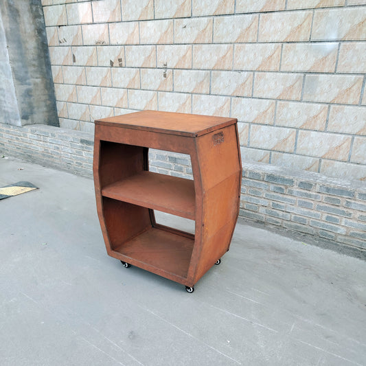 Mesa de trabajo BBQ Plancha - Tabla Cortar Acero Corten - Sin Tabla de Cortar