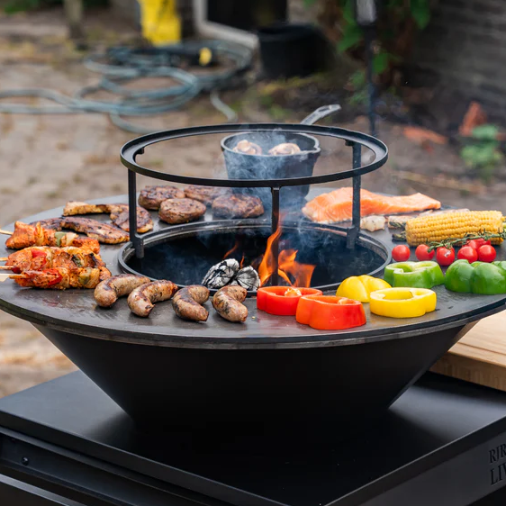 Wok para Barbacoa de Plancha Anillo Elevado