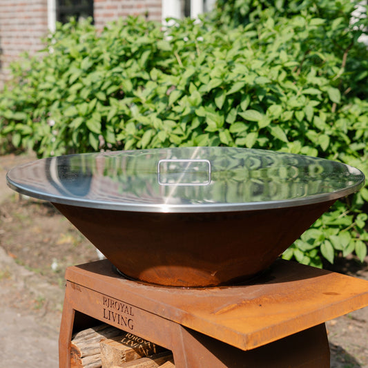 Tapa para plancha de barbacoa de acero inoxidable 304 de 80 cm