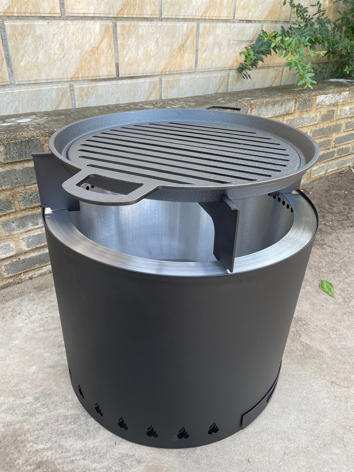 Brasero y barbacoa sin humo Firepit Fuego Lujo Blackline 49Ø