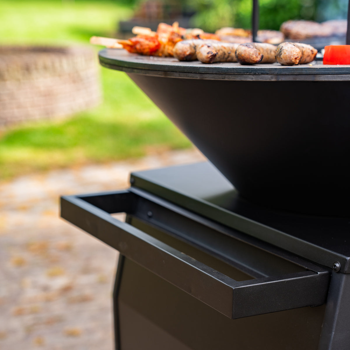 Barbacoa Plancha Grill Big Jack Black 3.0 - Con atizador y leñero