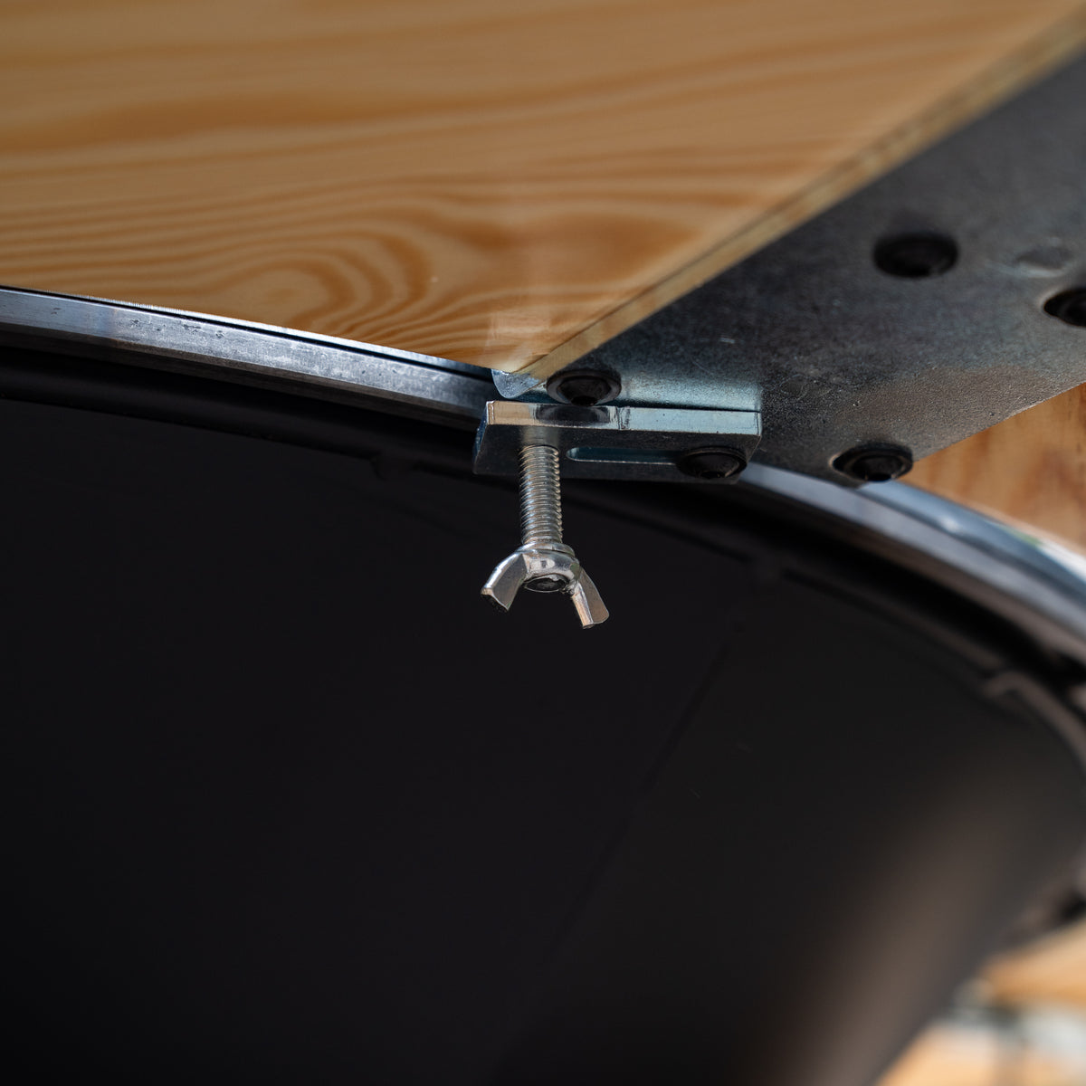 Plancha barbacoa Big Jack Black 3.0 - Con embellecedor de madera Mesa
