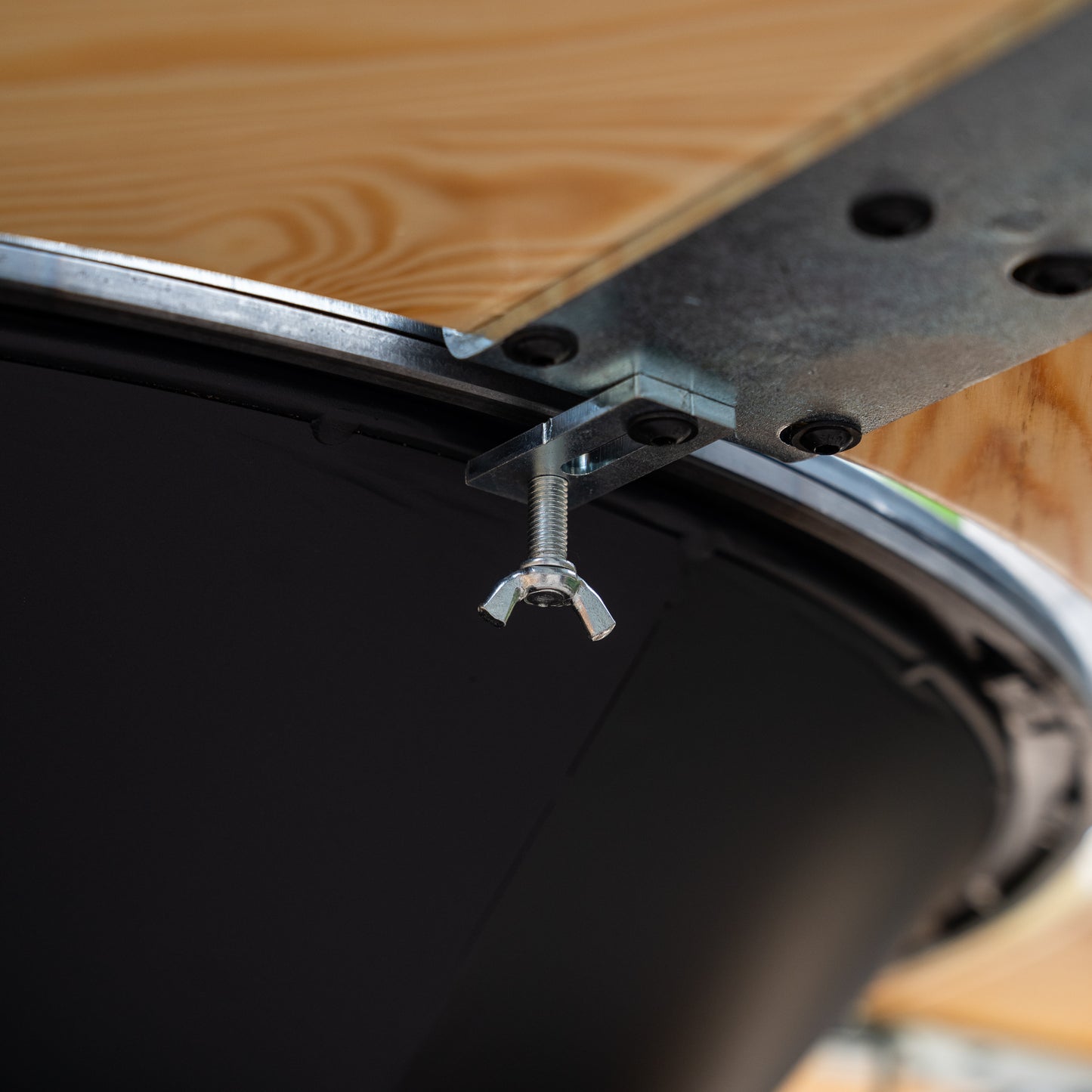 Plancha barbacoa Big Jack Black 3.0 - Con embellecedor de madera Mesa