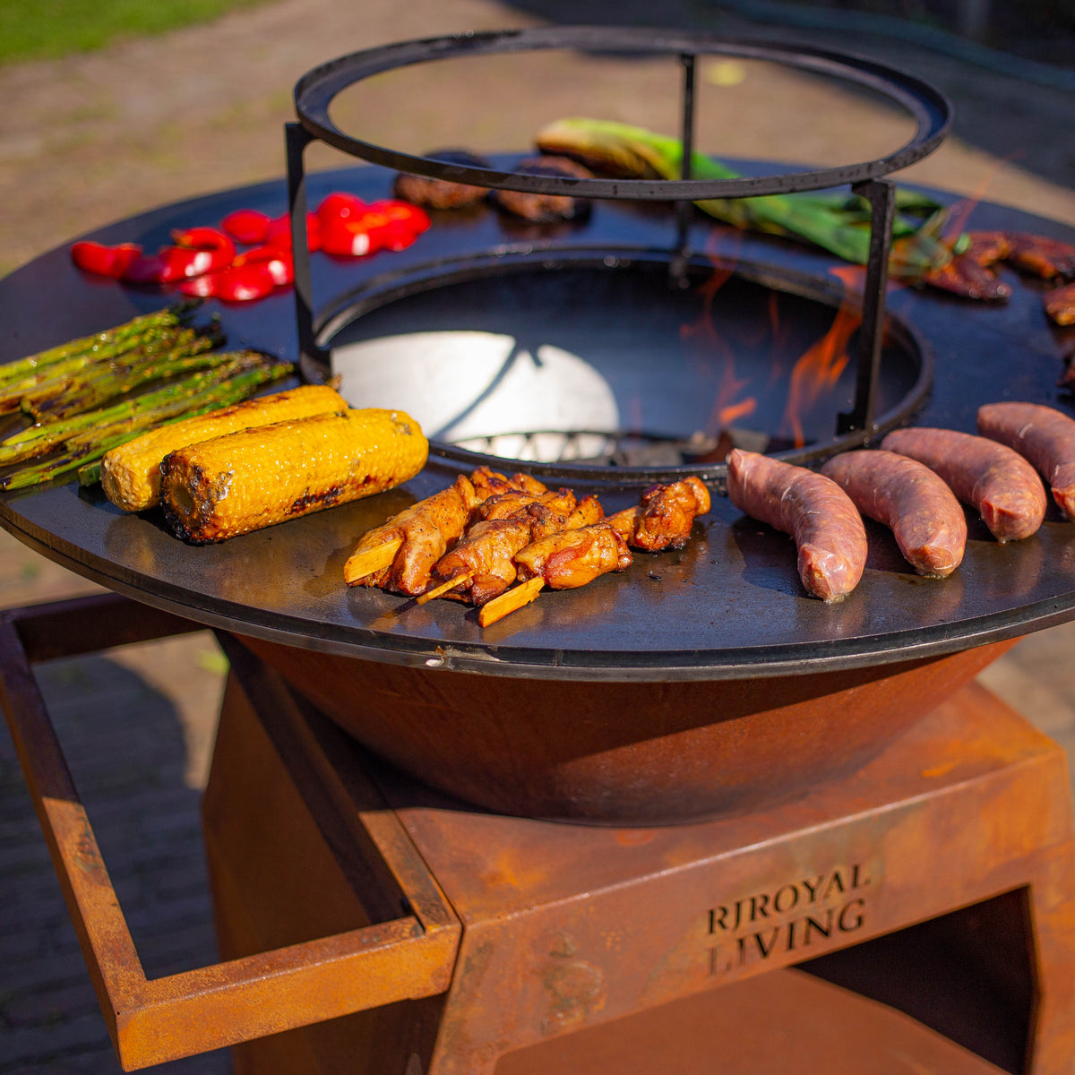Wok para Barbacoa de Plancha Anillo Elevado