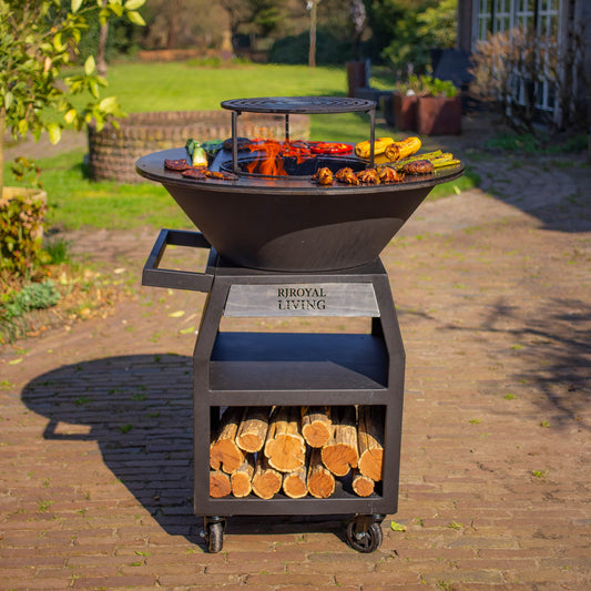 BBQ Plancha Grill Maestro Smokeless XXL Ø80cm Blackline - Plancha sin humo